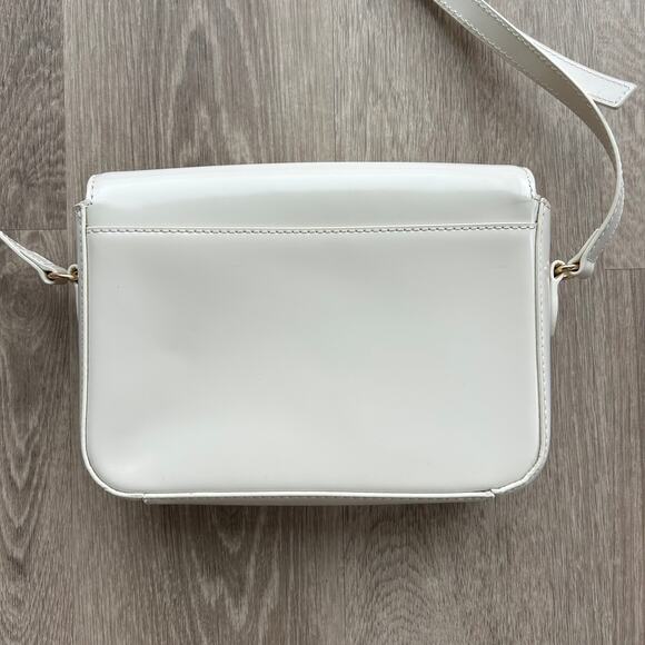 J.Crew Edie Italian Leather Structured Crossbody Bag Turnlock Natural NWT - Picture 13 of 16